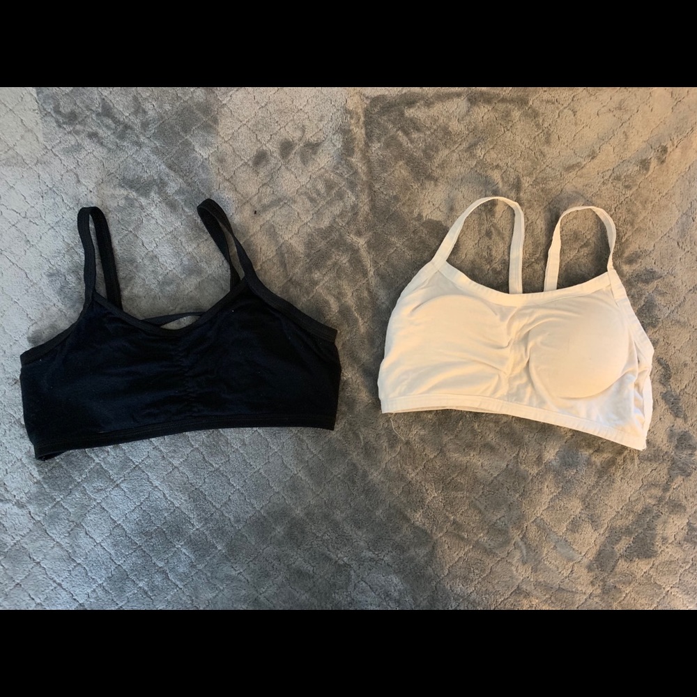 Black and White bralettes